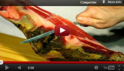 5 Videos: How to cut a «Pata negra» Bellota shoulder ham