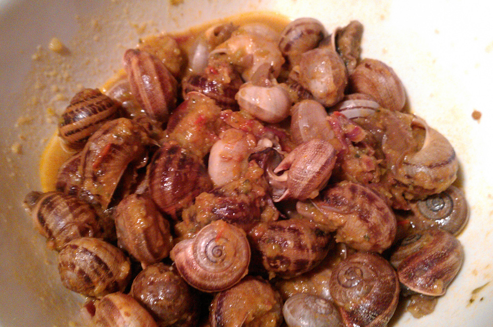 Recipe: Snails with serrano ham and chorizo ​​de Leon