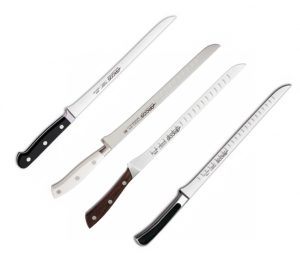 How many types of ham-slicing knifes are?