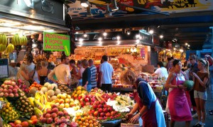 tourist spot boqueria market barcelona